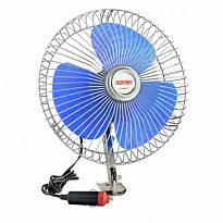Вентилятор 8" 12 V  SKYWAY винт. крепление металл-пластик